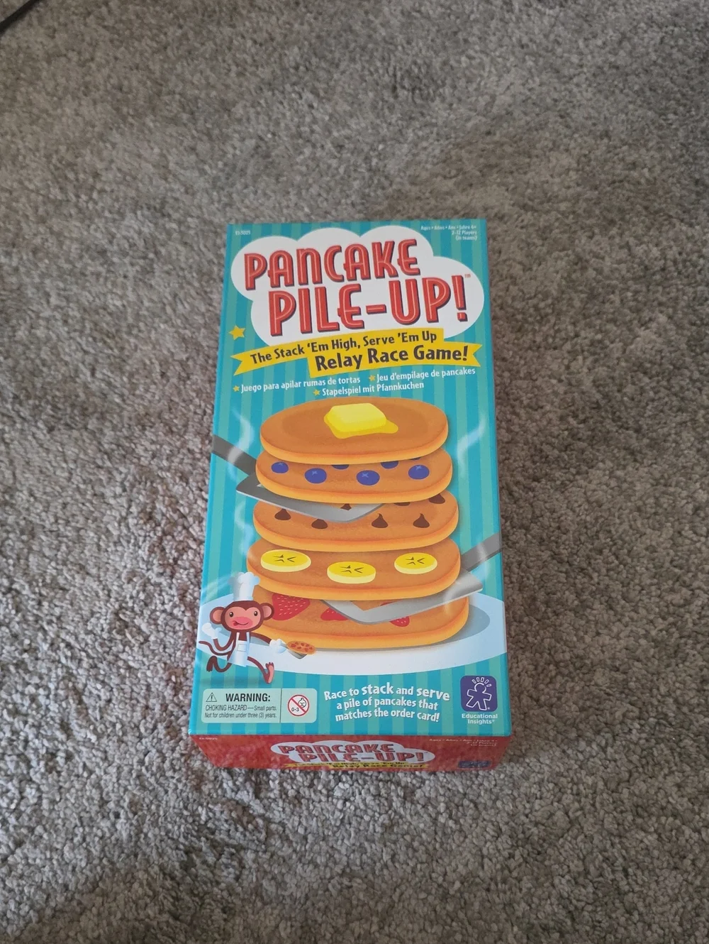 Pancake Pile-Up! Relay Race Game - Blue